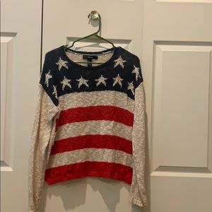American Flag Fleece Sweater 🇺🇸